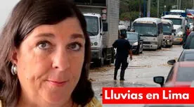 La seria advertencia que hizo Rosa María Palacios sobres las lluvias en Lima