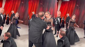 Premios Oscar 2023: Lady Gaga corre para ayudar a fotógrafo que tuvo un accidente