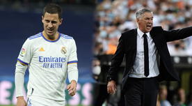 Eden Hazard le dejó un duro mensaje a Carlo Ancelotti tras no jugar en el Real Madrid