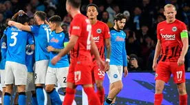 Napoli vs. Frankfurt: cómo quedó el partido por Champions League