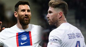 PSG ganó 2-0 a Niza con goles de Messi y Ramos, se mantiene líder de la Ligue 1