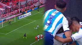 Rojas remató con potencia y puso el 1-1 de Racing ante Independiente por el clásico