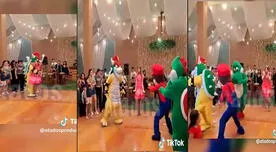 'Mario' tiene épica batalla con 'Bowser' para salvar a 'Peach' en plena fiesta temática