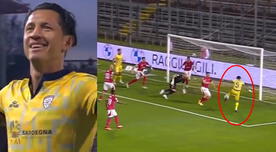 Lapadula controló de 'pecho' y anotó golazo para el 1-0 de Cagliari ante Perugia