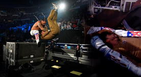 WWE: Bad Bunny sufrió impactante caída que lo dejó inconsciente y varios temieron lo peor