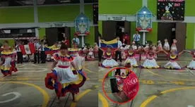 Niñas venezolanas y peruanas cautivan con 'baile del tambor' por el Día de la Madre