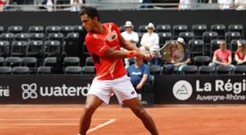 Juan Pablo Varillas se retiró del ATP de Lyon por lesión a una semana de Roland Garros