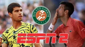 ESPN 2 EN VIVO, ver Alcaraz vs. Djokovic ONLINE por la semifinal del Roland Garros