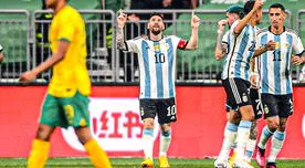 Argentina ganó 2-0 a Australia con golazo de Messi y el debut de Garnacho