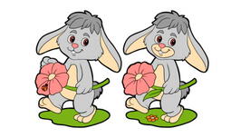 ¿Te parecen idénticos estos conejitos? Hay 5 diferencias entre ellos y deberás hallarlos en 5 segundos