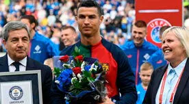Cristiano Ronaldo recibió récord guinness por ser primer jugador con 200 partidos con Portugal