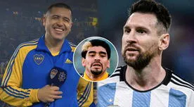 Riquelme y la peculiar comparación a Messi en su despedida: "No sé si es más que Maradona"
