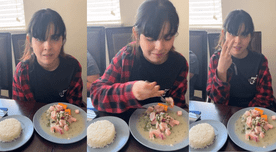 Joven chilena prueba comida peruana y tiene peculiar reacción: "El ceviche es de Perú"