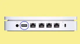 ¿Qué pasa si ingreso un USB en el puerto que está detrás del router del Internet?
