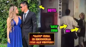 Ampayan al 'Gato' Cuba con Ale Venturo ingresando a hotel: "La he acompañado a una cita"