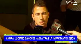Luciano Sánchez rompió su silencio tras grave lesión y envió inesperado mensaje a Marcelo