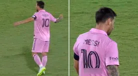 Lionel Messi tuvo un insólito gesto con el plantel de Inter Miami tras el gol de Dallas