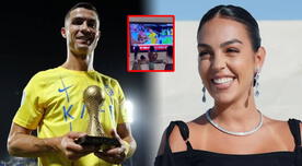 Cristiano Ronaldo se coronó campeón y Georgina junto a sus hijos le envían tierno mensaje