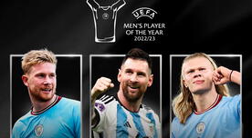 Lionel Messi, Kevin de Bruyne y Erling Haaland nominados a "Mejor jugador de la UEFA 2023"