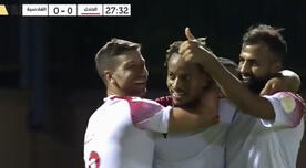 André Carrillo anotó su primer gol con Al-Qadisiyah: fuerte remate y celebración de la 'Culebra'