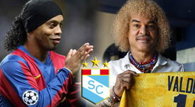 Hinchas de Cristal se ilusionan con llegada de Ronaldinho y Valderrama al Alberto Gallardo