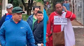 Hincha israelita alienta a Perú y paraguayos ponen cara de pocos amigos