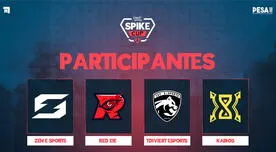 Claro gaming Spike Cup Clausura: Equipos, Formato, Horarios y Partidas
