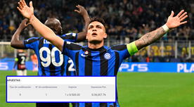 Goleada del Inter al Milan hizo que apostador peruano gane más de 36 mil soles