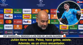 'Pep' Guardiola sorprende con los notables elogios hacia Julián Álvarez