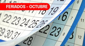 Calendario de feriados y días no laborales de octubre 2023 en Perú