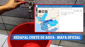 Mapa interactivo corte de agua Sedapal: Revisa si tu hogar no contará con el servicio