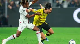 Borussia Dortmund vs. Milan empataron sin goles en duelo por la Champions League