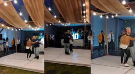 'Loco' Vargas y Blanca protagonizaron romántico baile en cumpleaños del exfutbolista crema
