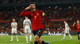 España venció 2-0 a Escocia en las Eliminatorias Eurocopa 2024 con un gol de Morata