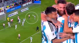 Otamendi anotó el 1-0 para Argentina con un potente remate de volea - VIDEO