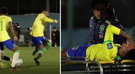 Neymar rompió en llanto tras lesión en el Brasil vs. Uruguay - VIDEO