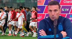 Periodista argentino minimizó a Perú y Lionel Scaloni lo corrigió: "Es un buen equipo"
