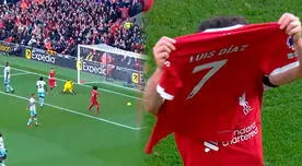 ¡Apoyo total! Diego Jota anotó para Liverpool y mostró camiseta de Luis Díaz - VIDEO