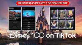 Cuestionario Disney 100: respuestas correctas del 8 de noviembre en TikTok