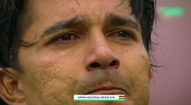 Marcelo Martins rompió en llanto al entonar su último himno con Bolivia en el Hernando Siles