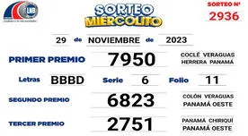 Lotería Nacional de Panamá EN VIVO de HOY: resultados del sorteo del miércoles 29 de noviembre