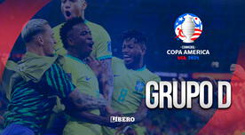 Grupo D de la Copa América 2024 con Brasil: fixture, partidos y rivales