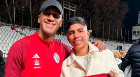 Tapia sorprendió a Piero Quispe tras regalarle su camiseta de Celta en partido de LaLiga