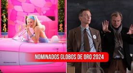 Globos de Oro 2024: lista completa de películas y actores nominados