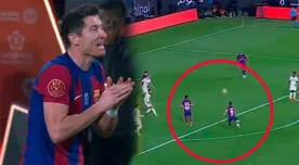 ¡Golazo de antología! Lewandowski descontó ante Real Madrid con potente remate - VIDEO