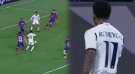 ¡Calidad en la definición! Gol de Rodrygo para el 4-1 de Real Madrid ante Barcelona