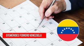 Efemérides de febrero en Venezuela: conoce la lista de fechas festivas