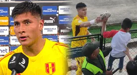 Romero sorprendió al regalar sus guantes a pequeño hincha peruano tras caer ante Paraguay