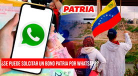 ¿Se puede solicitar Bonos de la Patria en Venezuela vía WhatsApp?