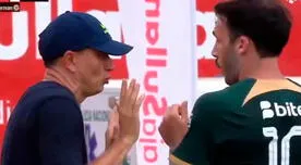 Restrepo y Rodríguez intercambiaron palabras durante la celebración del gol de Alianza